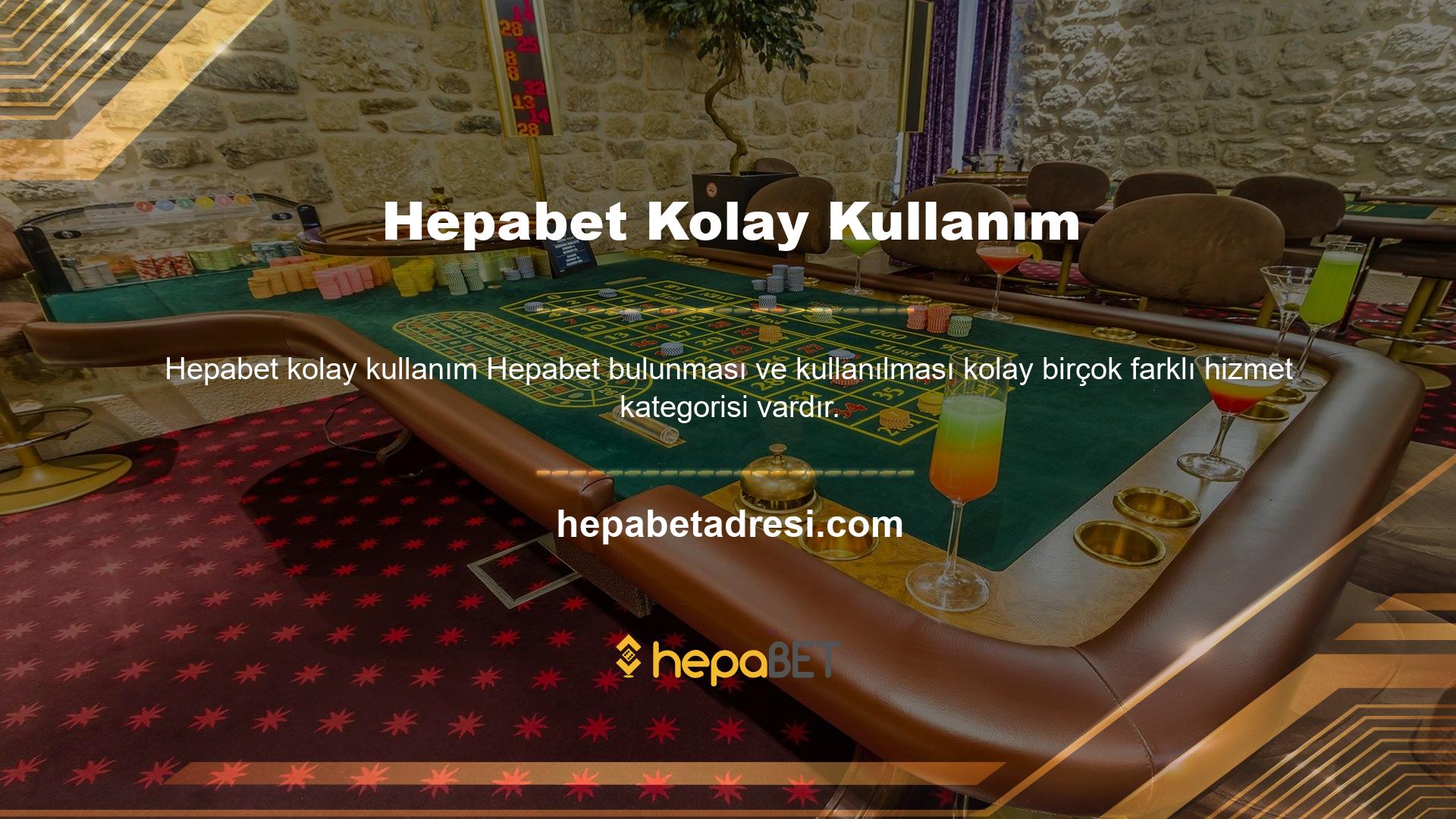 Hepabet insanların Türkiye'de spora bahis oynamasına yardımcı olan bir şirkettir